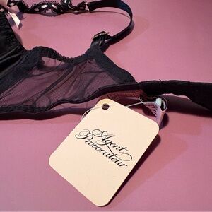 Agent Provocateur Sheer Black Bra